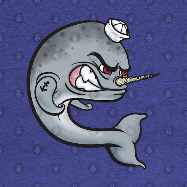 Angry Narwhal by StineBrunson